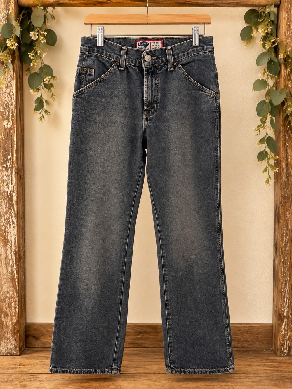 Vintage Old Navy Carpenter Jeans Womens 6 Gray Y2K Workwear Utility Baggy